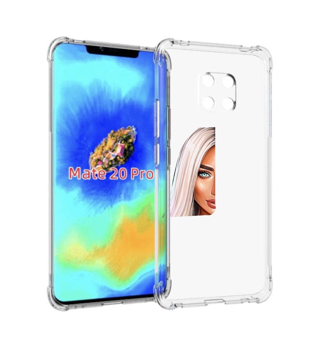 

Чехол MyPads Блондинка женский для Huawei Mate 20 Pro/Mate 20 RS 6.39, Прозрачный, Tocco