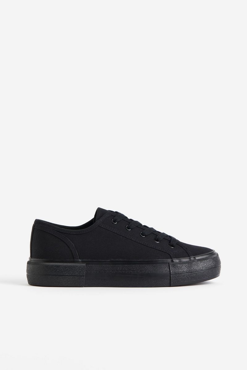 

Кеды женские H&M 1207439 черные 36 EU, Черный, 1207439