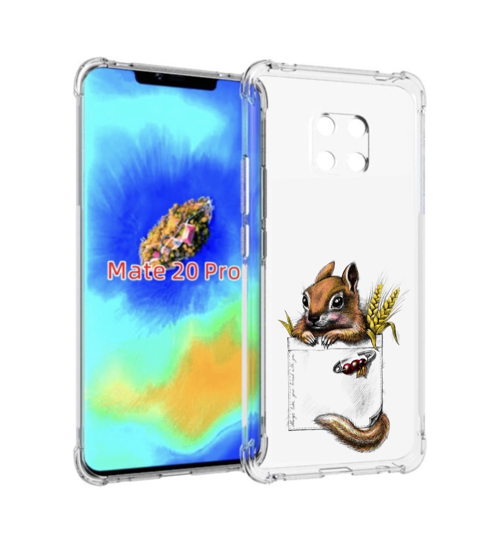 

Чехол MyPads Белочка для Huawei Mate 20 Pro/Mate 20 RS 6.39, Прозрачный, Tocco