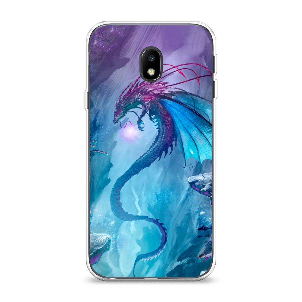 

Чехол Awog на Samsung Galaxy J3 2017 / Самсунг J3 2017 "Водный дракон", Голубой;фиолетовый;синий, 22550-2
