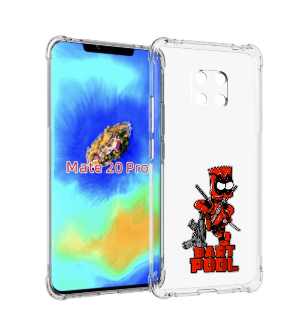 

Чехол MyPads Барт-Пул для Huawei Mate 20 Pro/Mate 20 RS 6.39, Прозрачный, Tocco