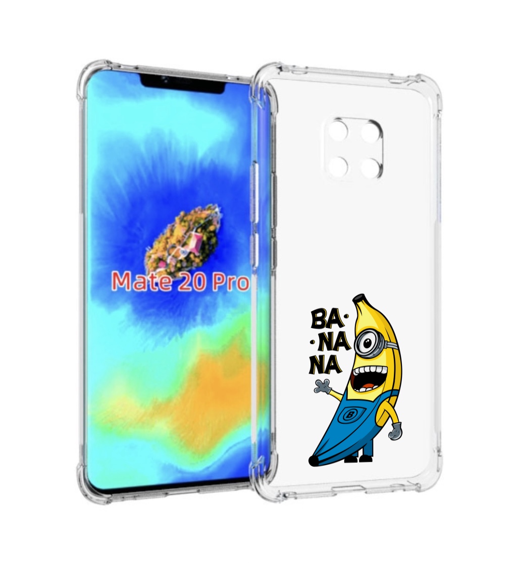 

Чехол MyPads Банана-миньон для Huawei Mate 20 Pro/Mate 20 RS 6.39, Прозрачный, Tocco