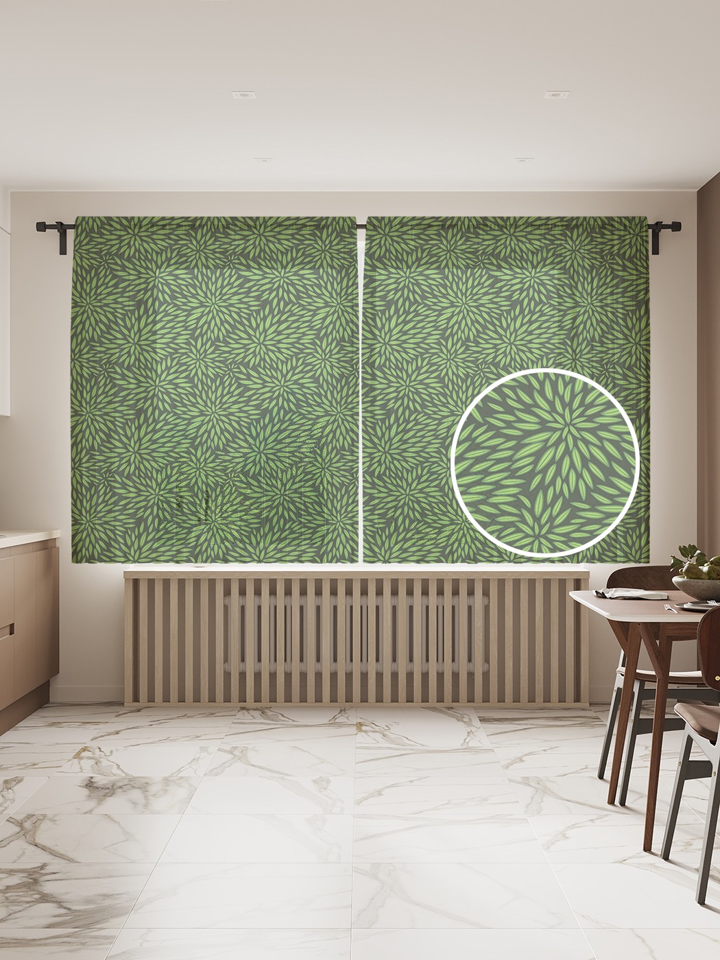 

Фототюль JoyArty "Густая растительность" 145x180см, 2 полотна, лента, 50 крючков, Густая растительность