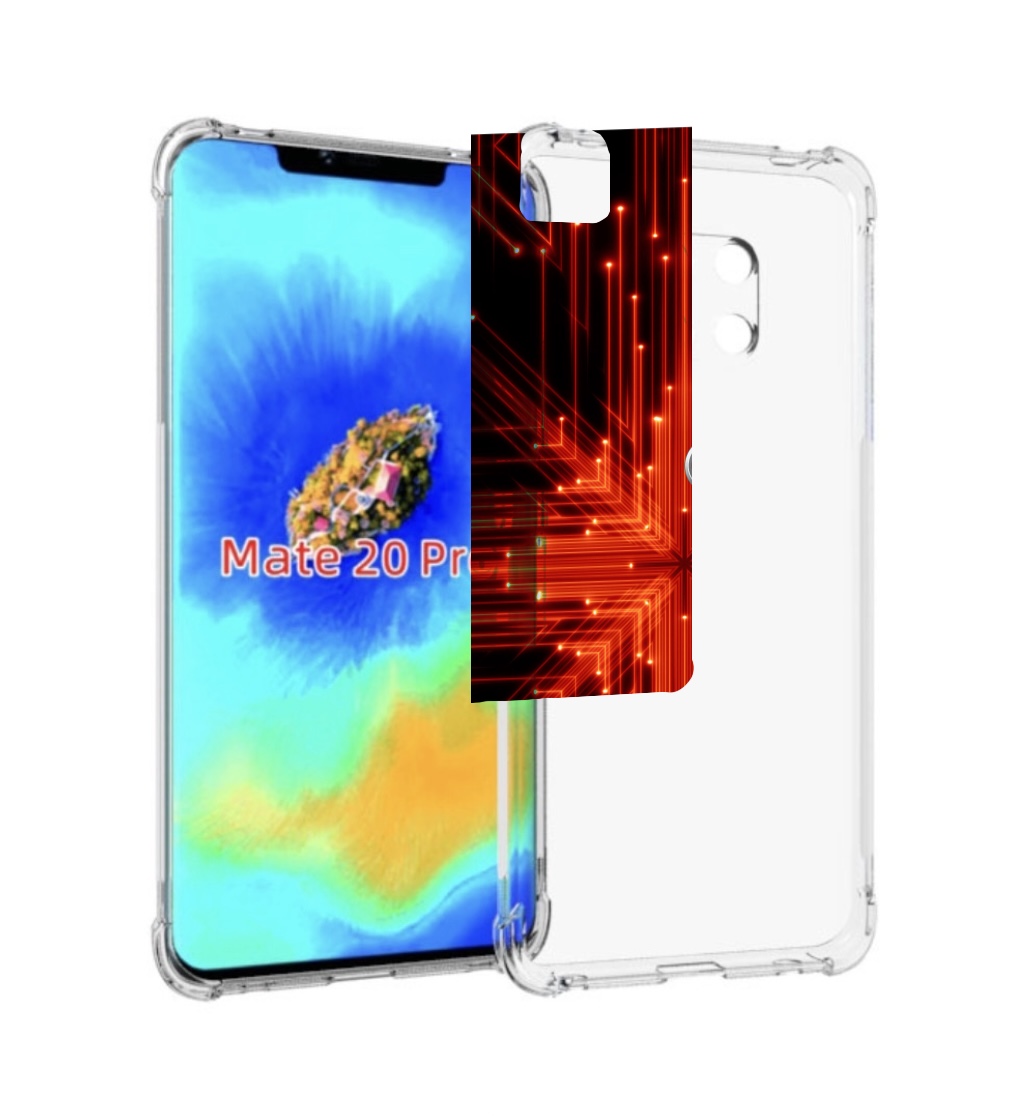 

Чехол MyPads Ауди-на-неоновом-фоне для Huawei Mate 20 Pro/Mate 20 RS 6.39, Прозрачный, Tocco