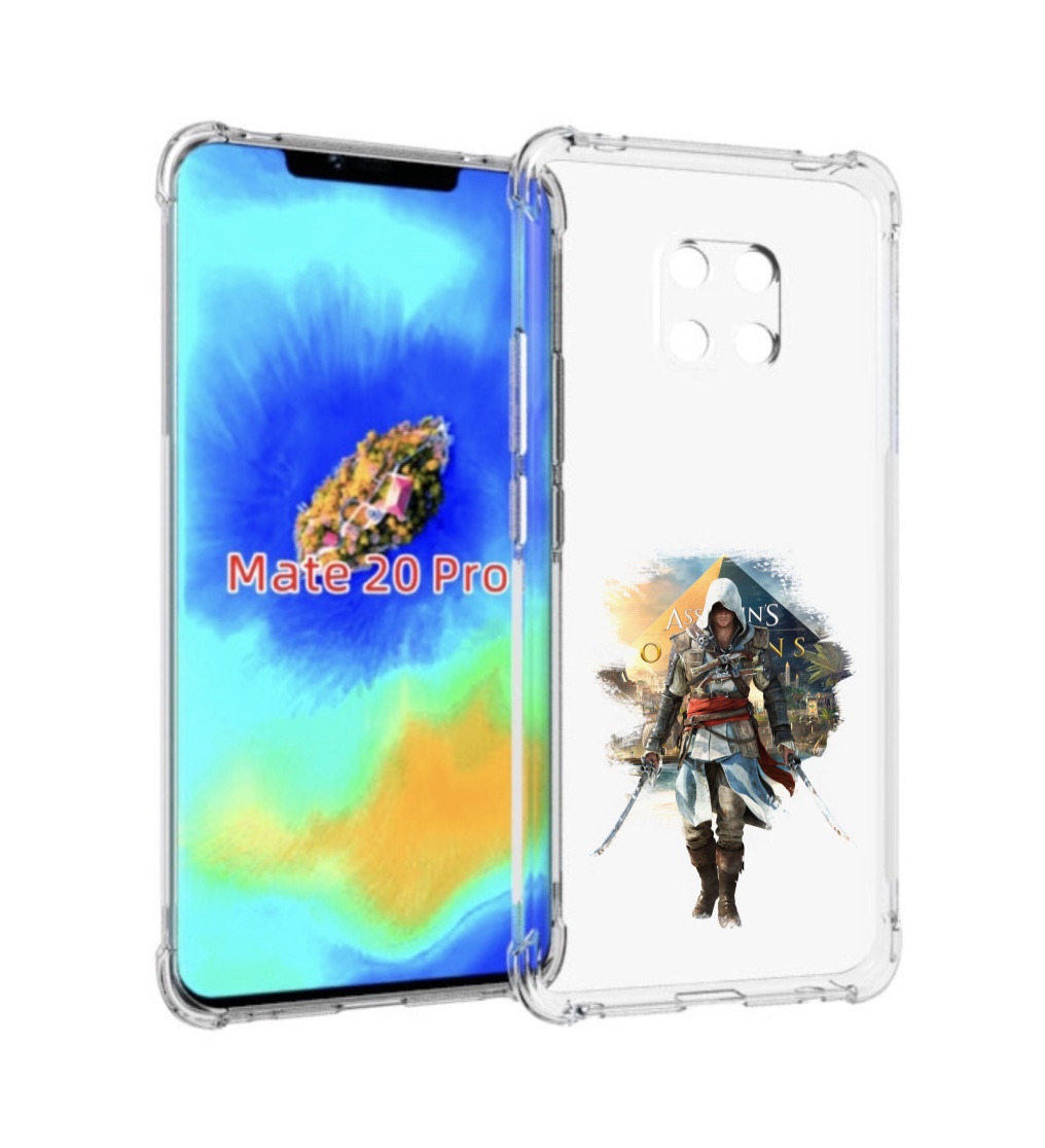 

Чехол MyPads Ассасин для Huawei Mate 20 Pro/Mate 20 RS 6.39, Прозрачный, Tocco