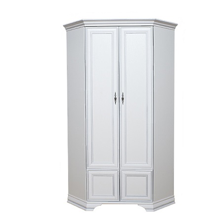 

KENTAKI SZFN2D. Белый угловой шкаф с полками, Угловой шкаф KENTAKI SZFN2D