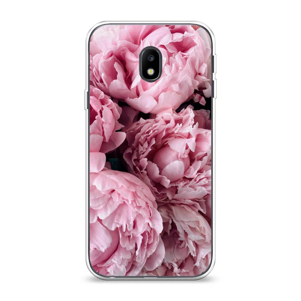 

Чехол Awog на Samsung Galaxy J3 2017 / Самсунг J3 2017 "Нежные пионы", Розовый;черный;белый, 22550-8