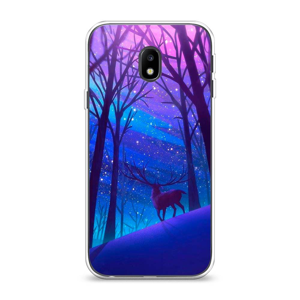 

Чехол Awog на Samsung Galaxy J3 2017 / Самсунг J3 2017 "Северный олень", Фиолетовый;голубой;синий, 22550-2