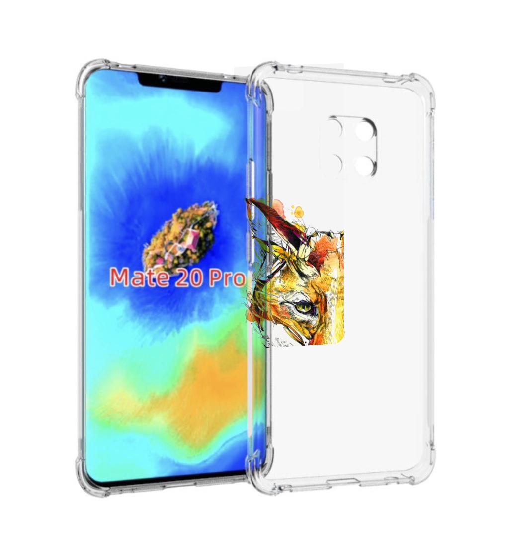 Чехол MyPads Акварельная лиса для Huawei Mate 20 Pro/Mate 20 RS 6.39