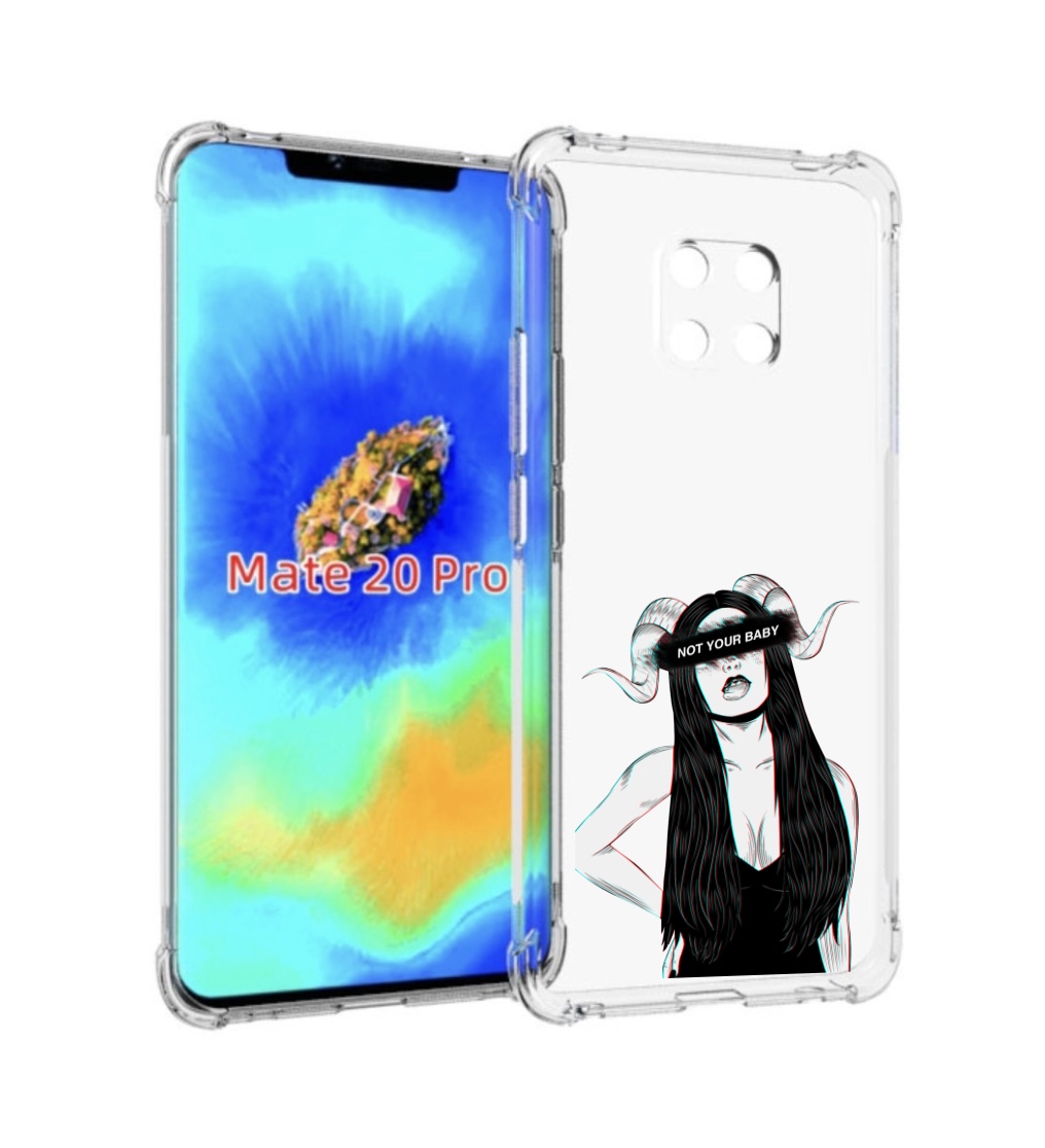 

Чехол MyPads not-your для Huawei Mate 20 Pro/Mate 20 RS 6.39, Прозрачный, Tocco