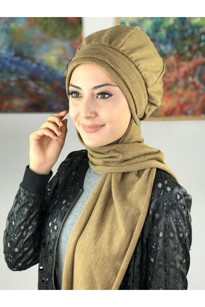 

Тюрбан женский Butik Ambar 38AB12EKM хаки, 10AB12EKM