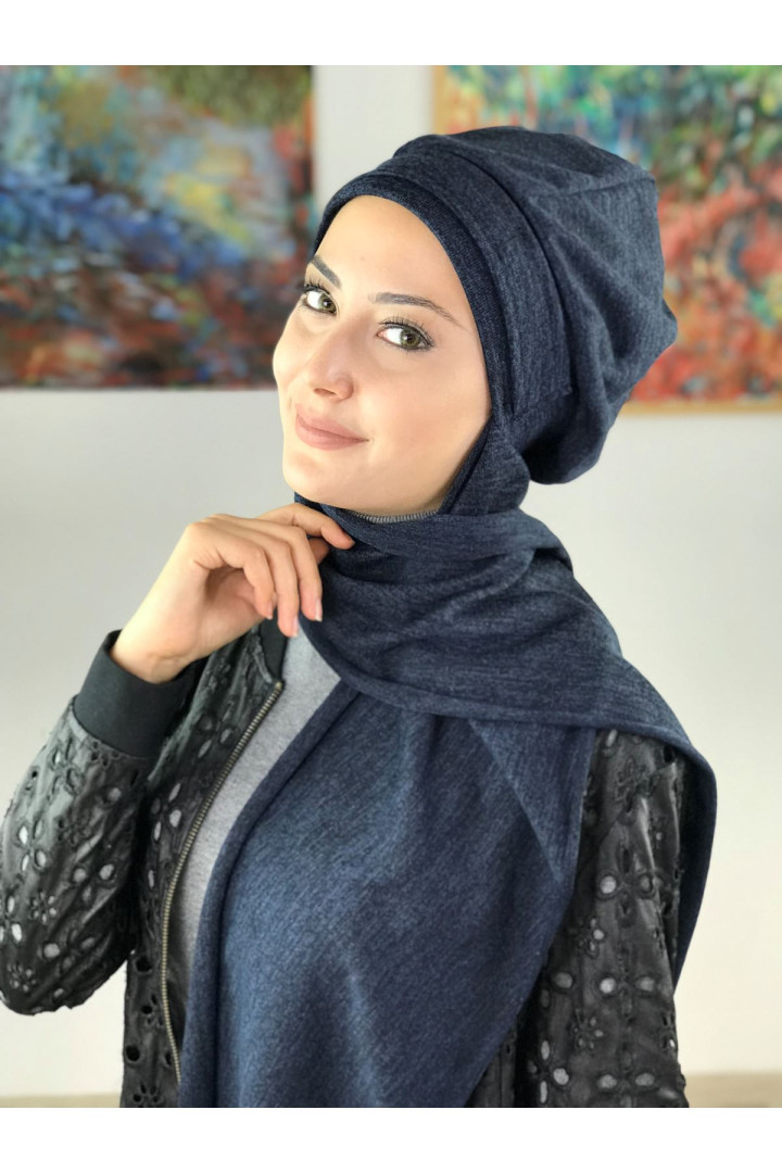 

Тюрбан женский Butik Ambar 44AB12EKM синий, 10AB12EKM