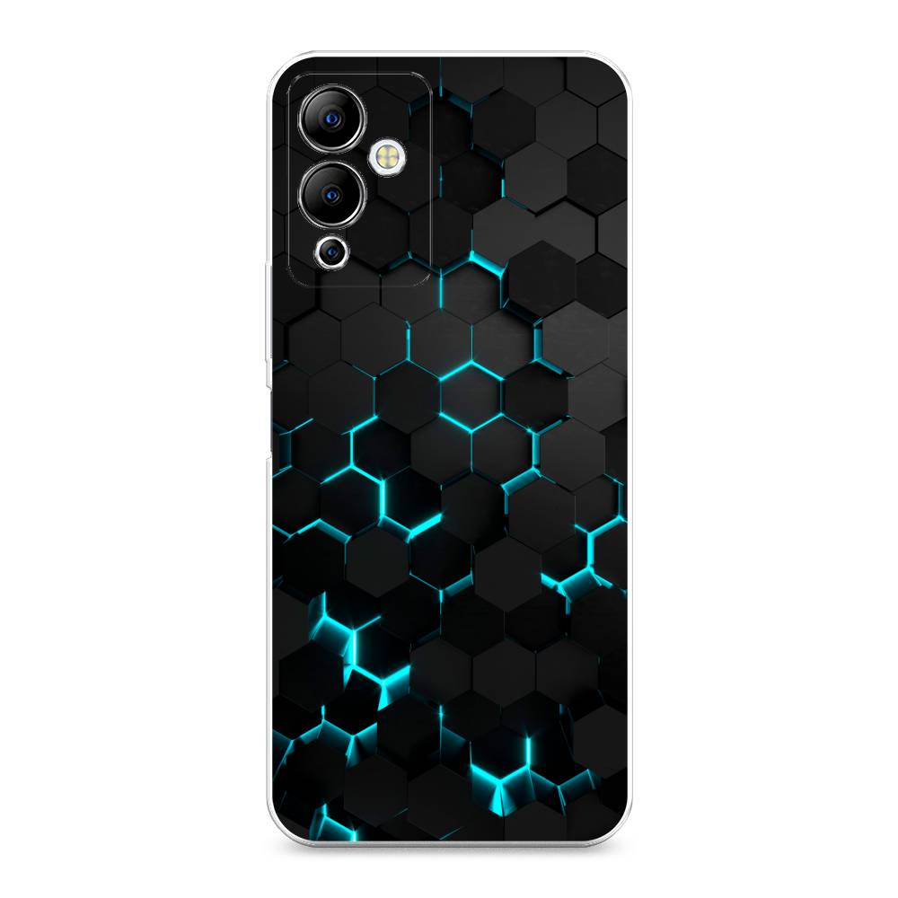 

Чехол Awog "Соты бирюзовые" для Infinix Note 12i, 3102050-3