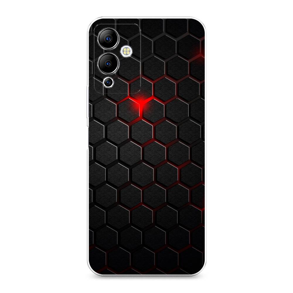 

Чехол Awog "Фон соты красные" для Infinix Note 12i, 3102050-3
