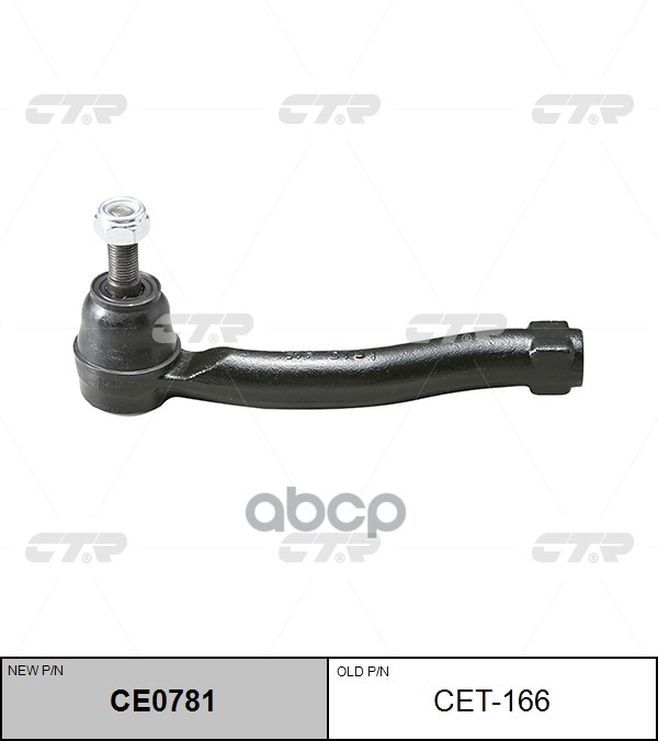 

Наконечник Рулевой R Toyota Yaris Ii Ctr Cet-166 CTR арт. CE0781