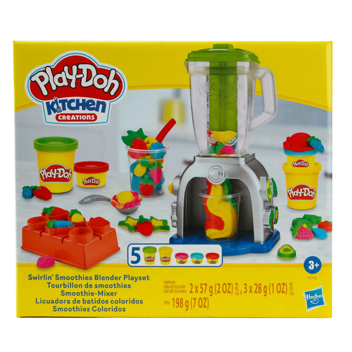 

Набор для лепки игровой Hasbro Play-Doh Блендер, Разноцветный, F91425L0