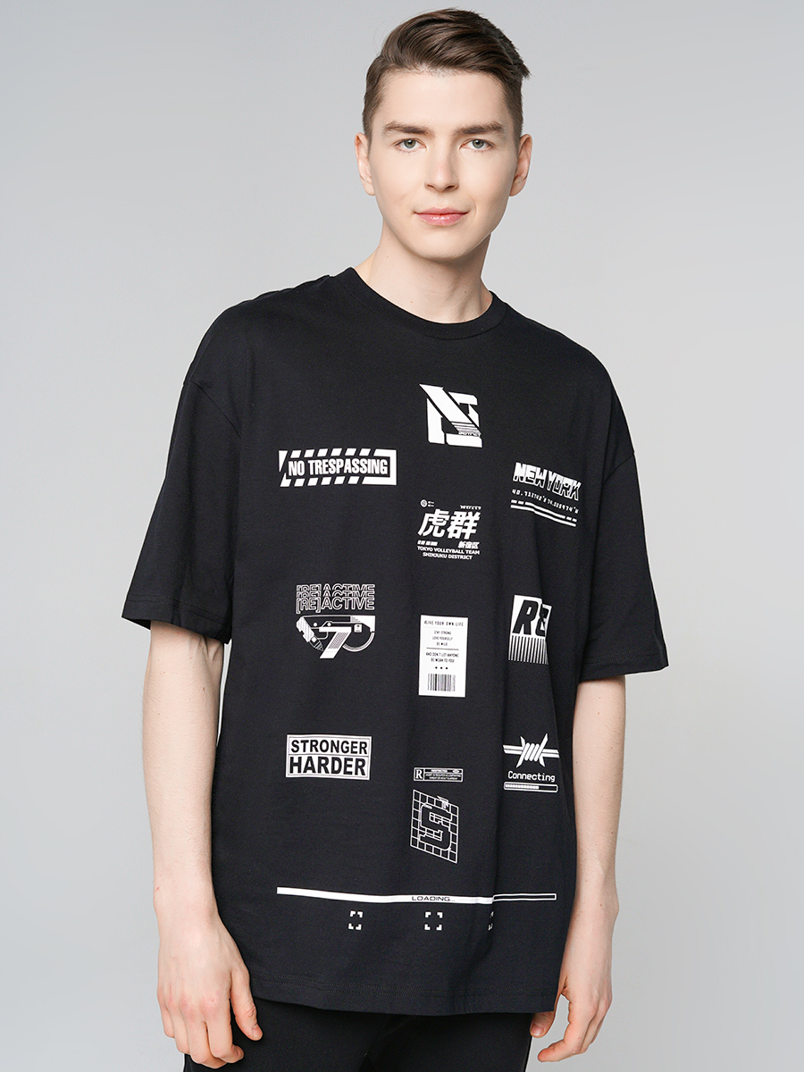 

Футболка мужская ТВОЕ 90337 черная XXL, 90337