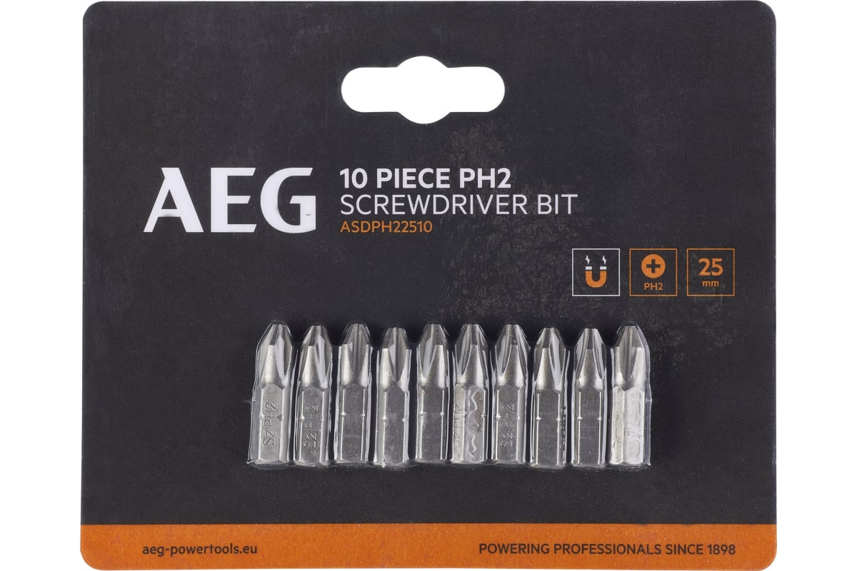 AEG БИТЫ 10ШТ.РН2X25MM ASDPH22510 4932479511