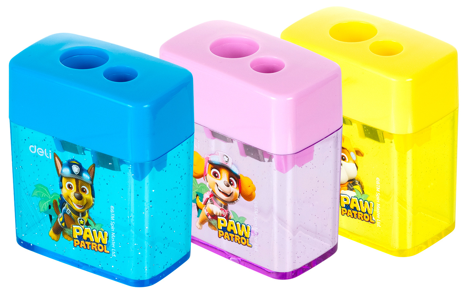 

Точилка ручная Deli EH551 Paw Patrol 2 отверстия пластик ассорти дисплей, Разноцветный
