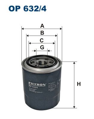 

Фильтр масляный FILTRON OP632/4