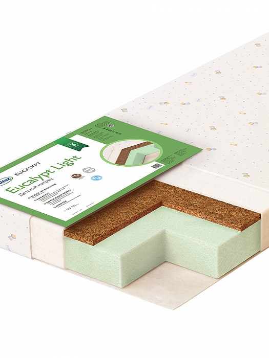 

Матрас Plitex Eucalypt Light 119x60x09см, EUCALYPT