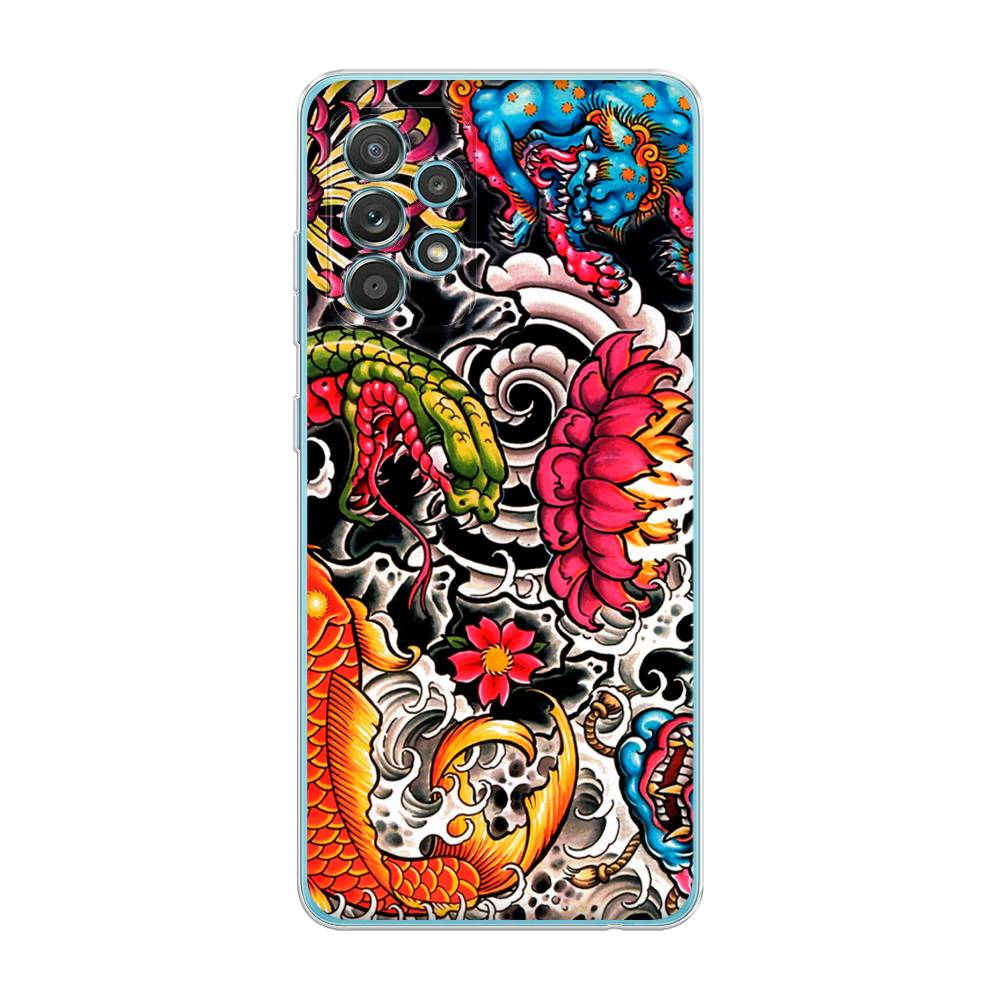 

Чехол на Samsung Galaxy A33 5G "Японское искусство", Красный;оранжевый;голубой, 2104450-4