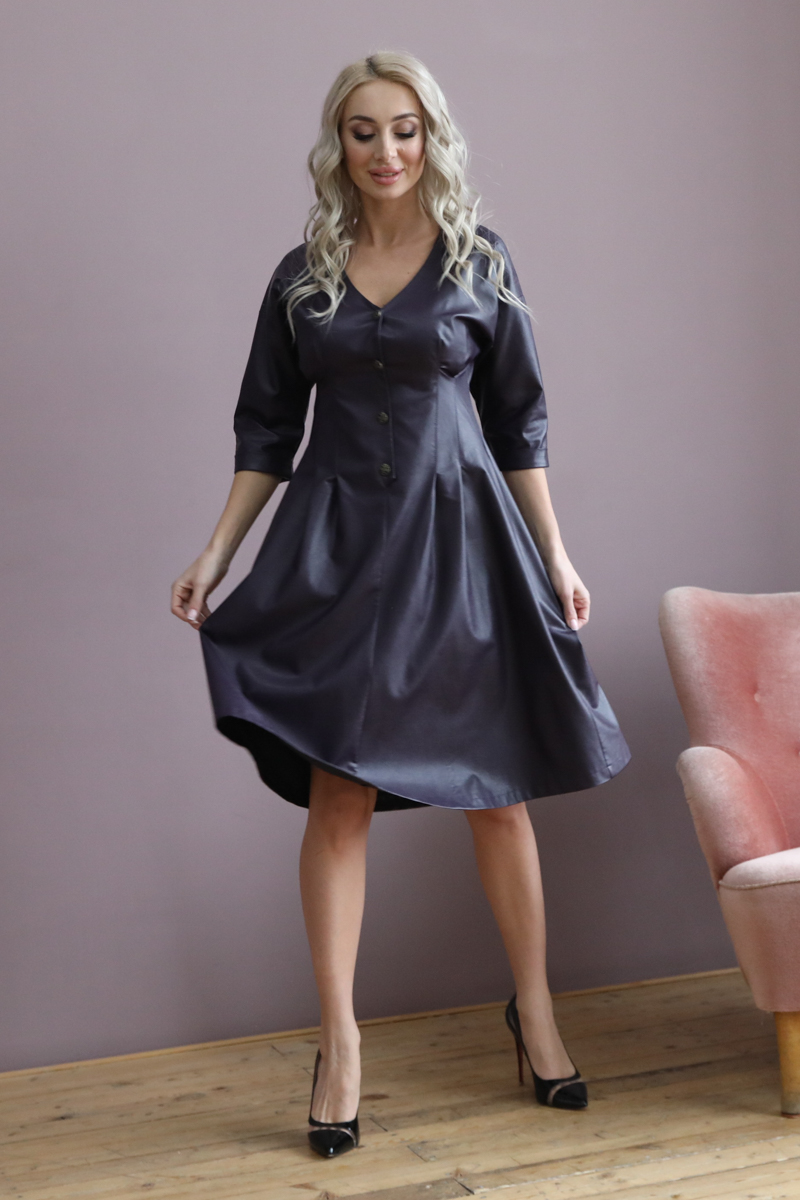 

Платье женское Wisell П4-4897 фиолетовое 46 RU, Фиолетовый, П4-4897