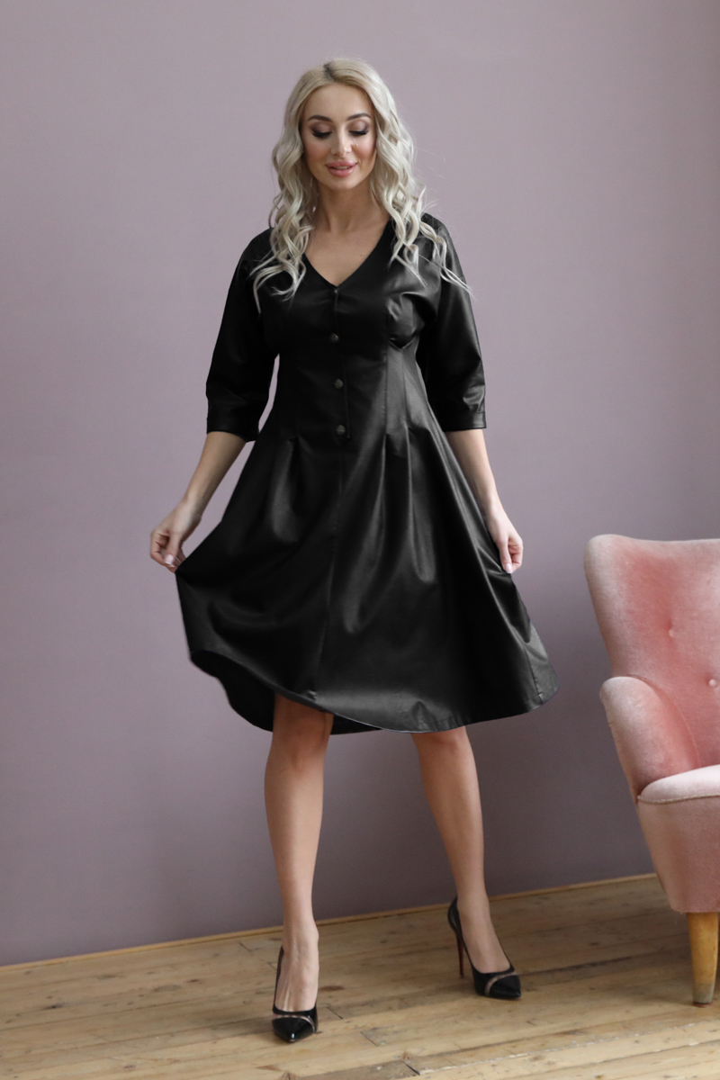

Платье женское Wisell П4-4897 черное 50 RU, Черный, П4-4897