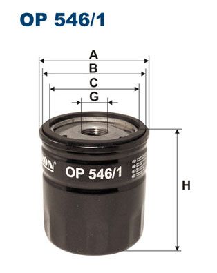 

Фильтр масляный FILTRON OP546/1