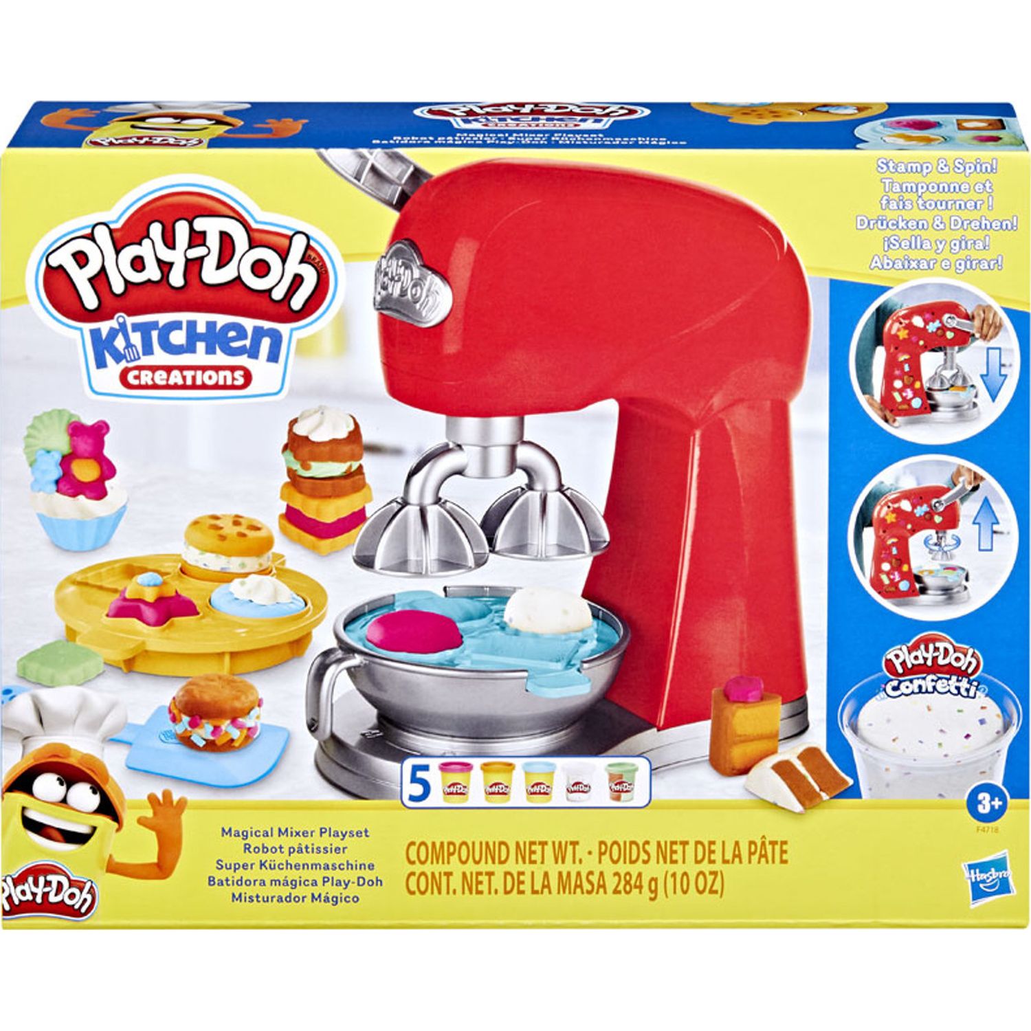 

Набор для лепки игровой Hasbro Play-Doh Миксер, Разноцветный, F47185L0