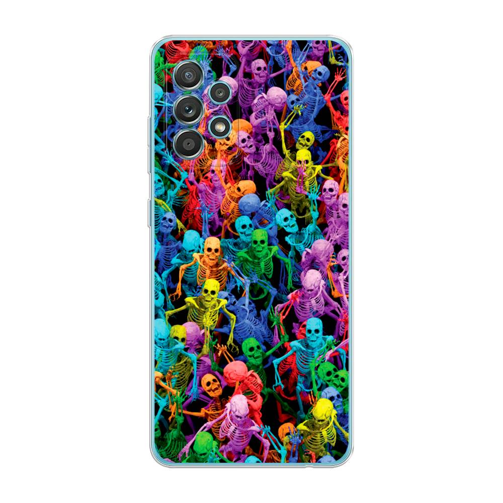 

Чехол на Samsung Galaxy A33 5G "Вечеринка скелетов", Фиолетовый;желтый;оранжевый, 2104450-6