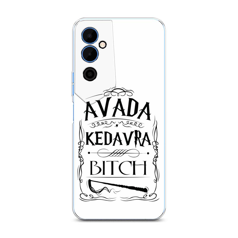 

Чехол на Tecno Pova Neo 2 "Avada kedavra bitch", Белый;серый;черный, 302450-6