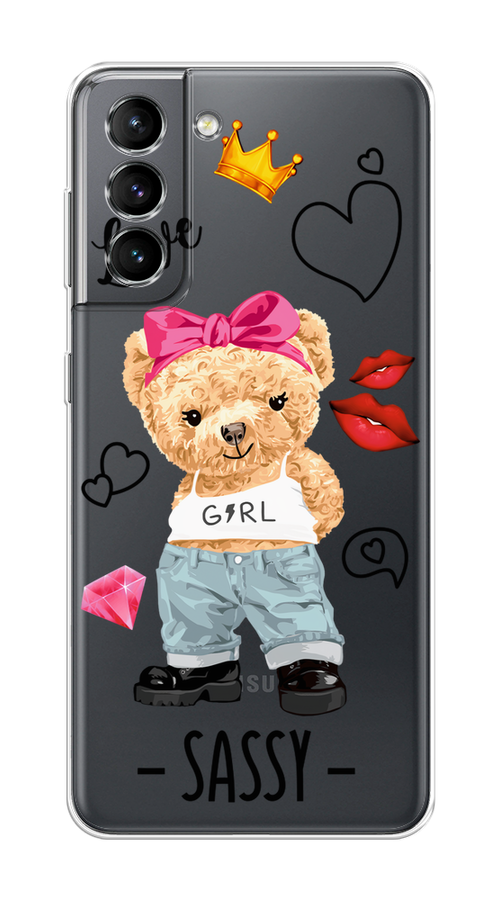 

Чехол на Samsung Galaxy S21 "Sugar Mommy", Голубой;белый;розовый, 2101850-6