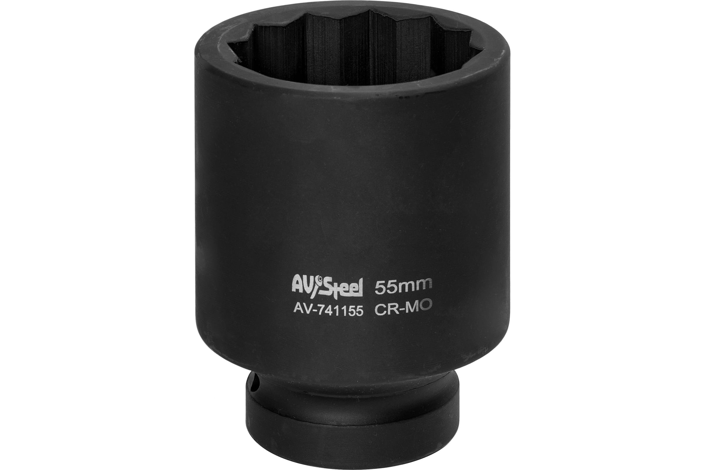 

AV Steel Головка ударная 1" двенадцатигранная удлиненная 55мм AV-741155