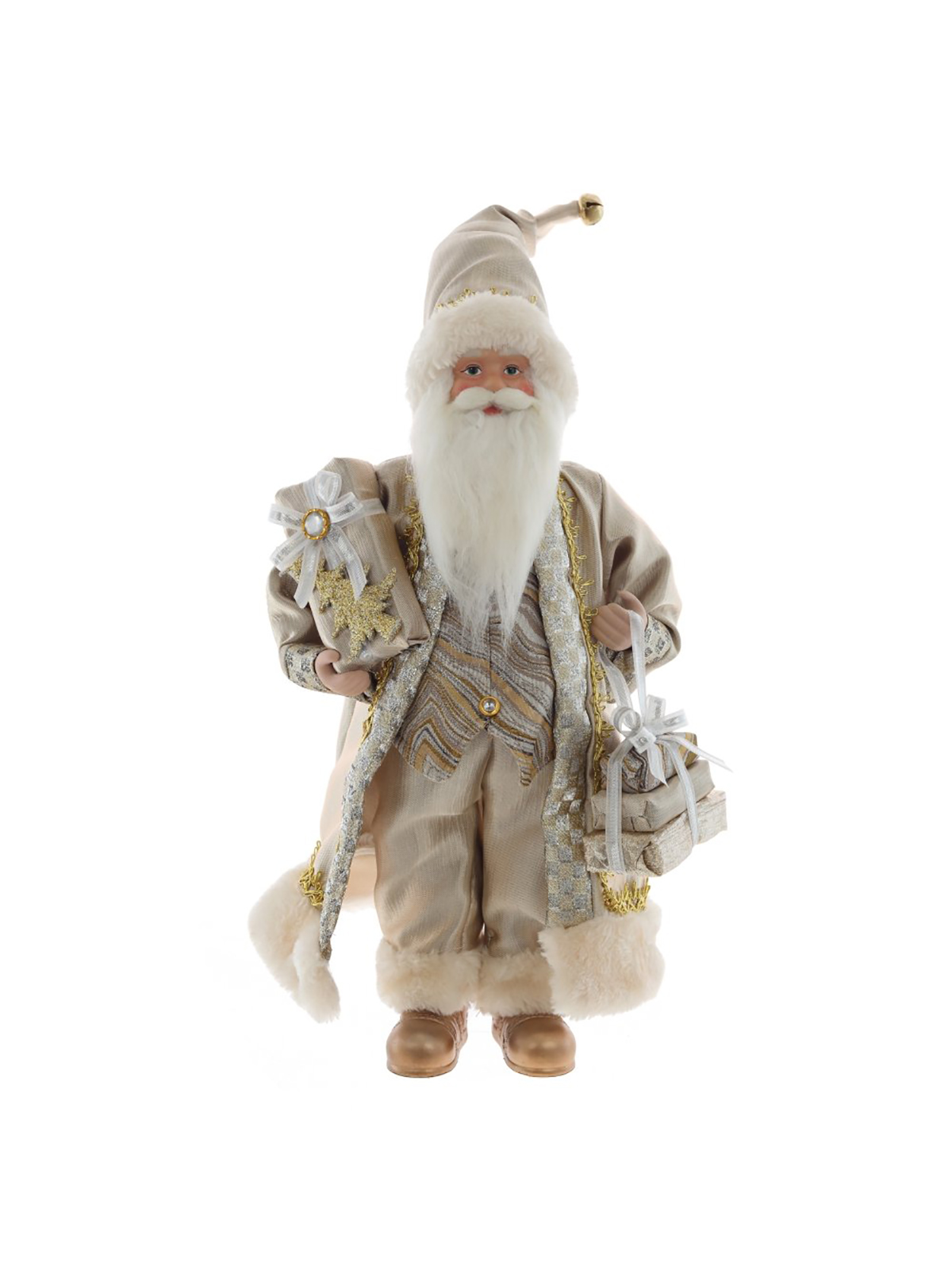

Новогодняя фигурка Alat Home Дед Мороз 752794]REM 25x11x57 см, Бежевый;золотистый, Дед Мороз