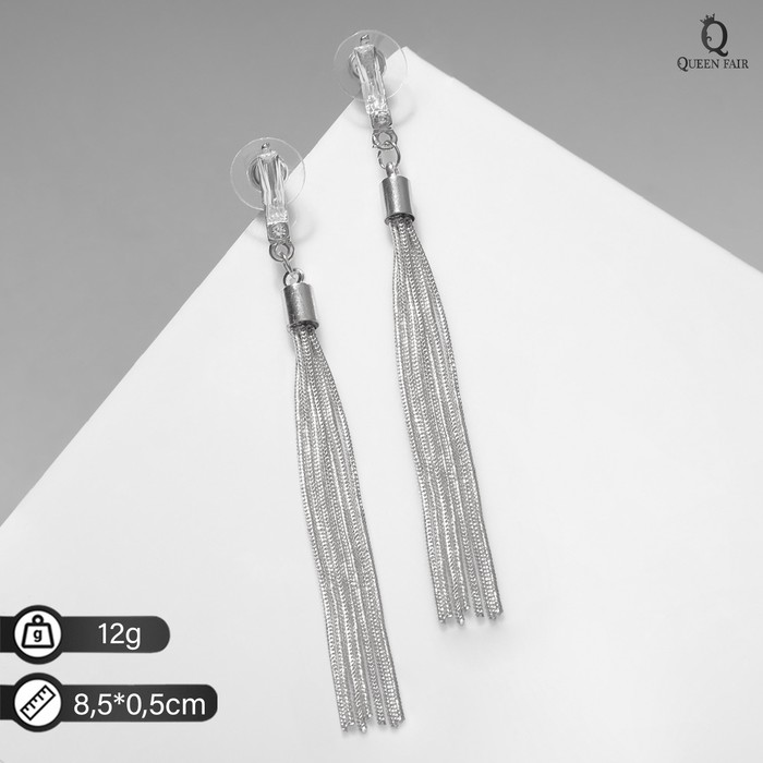 

Серьги подвески из бижутерного сплава Queen Fair 9075191, стразы