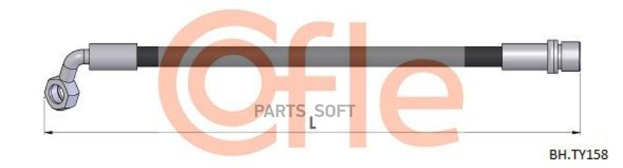 

Шланг Тормозной Задн Прав Toyota Land Cruiser 100 98- Cofle арт. 92.BH.TY158