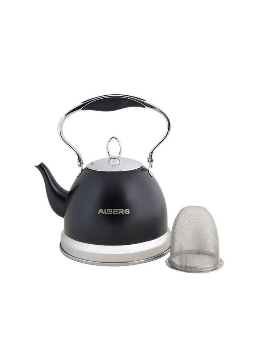 Заварочный чайник ALBERG AL-3000 для плиты с ситечком, 1 л