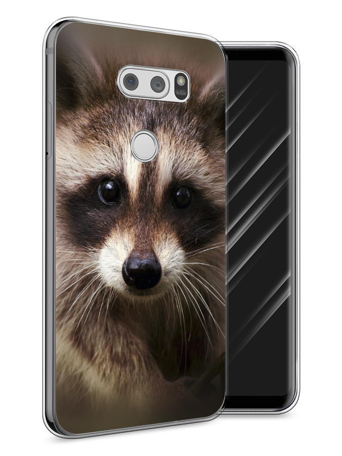 

Чехол Awog на LG V30 "Енот", Коричневый, 83050-1