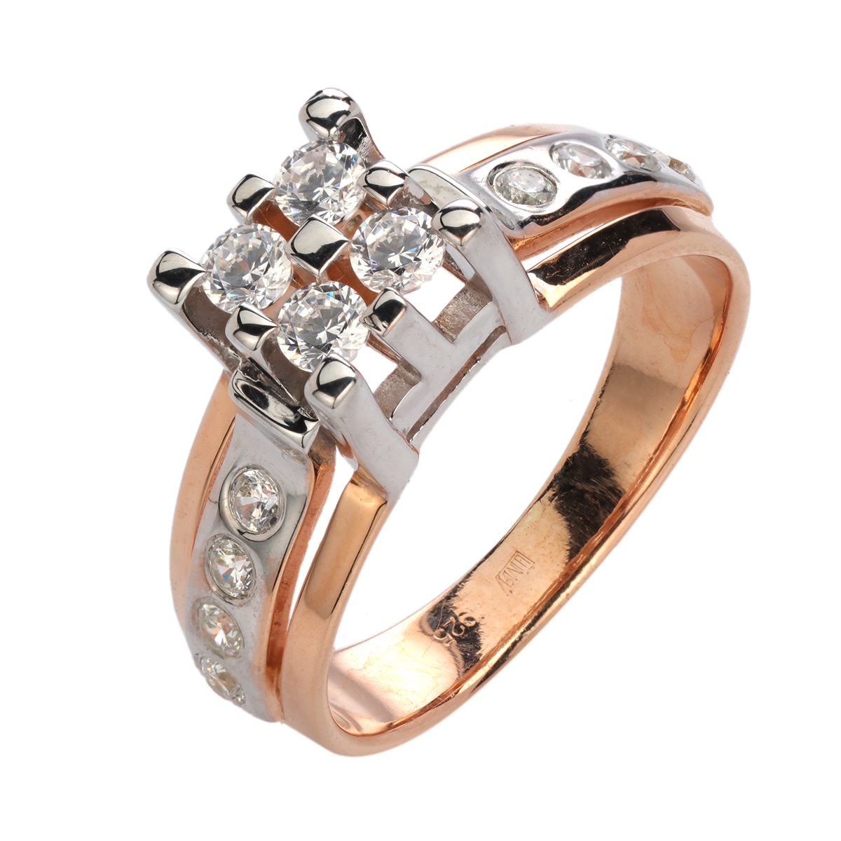 

Кольцо из серебра р. 18,5 Эстет 01К1514146РА, фианит, 01К1514146РА