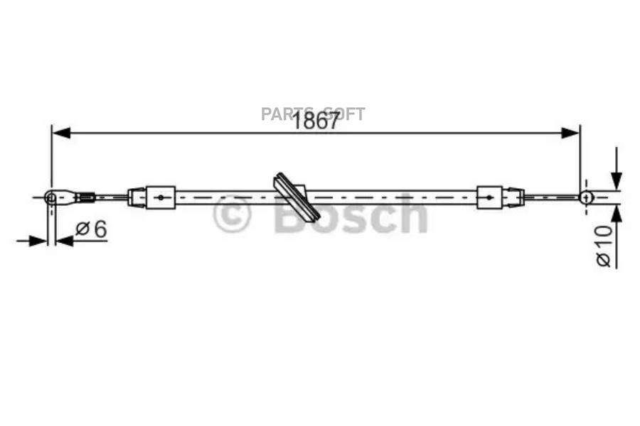 

Трос ручного тормоза Bosch 1987482028