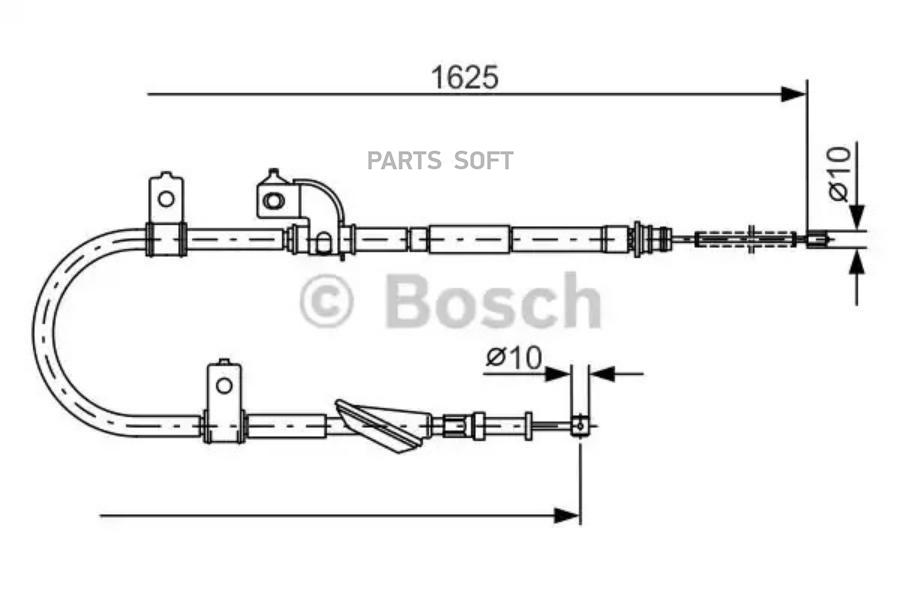 

ТРОС ТОРМОЗНОЙ ЛЕВЫЙ Bosch 1987482081