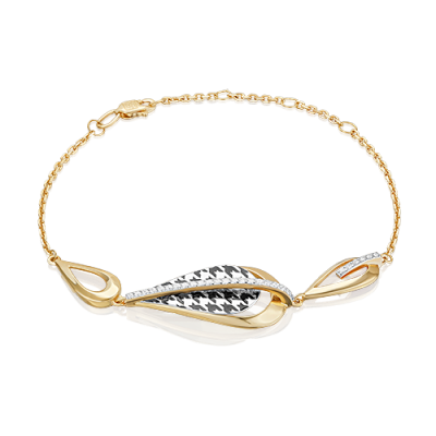 

Браслет из золота р.  PLATINA jewelry 05-0806-00-401-1121, фианит\эмаль, 05-0806-00-401-1121
