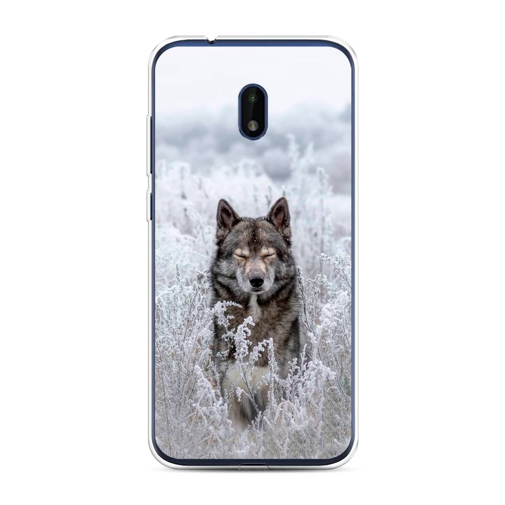 

Чехол Awog на Nokia C1 Plus / Нокиа C1 Plus "Волк в поле", Белый;черный, 124650-1