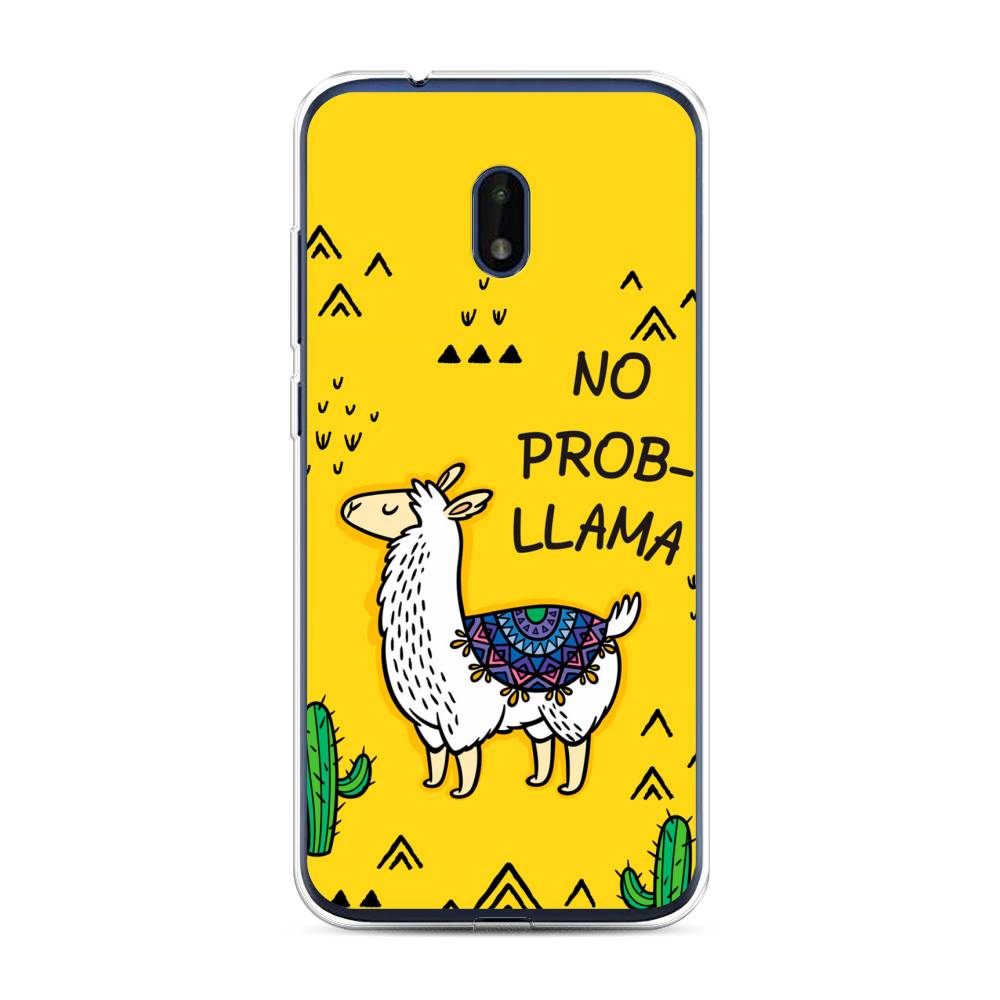 

Чехол Awog на Nokia C1 Plus / Нокиа C1 Plus "No probLLama", Желтый;черный;синий, 124650-2