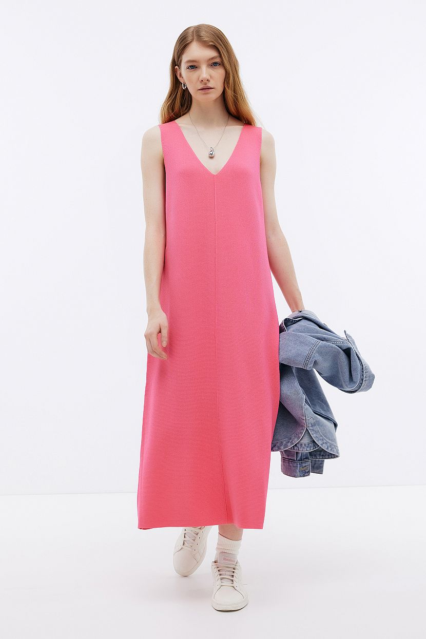 Платье женское Baon B4524044 розовое 2XL