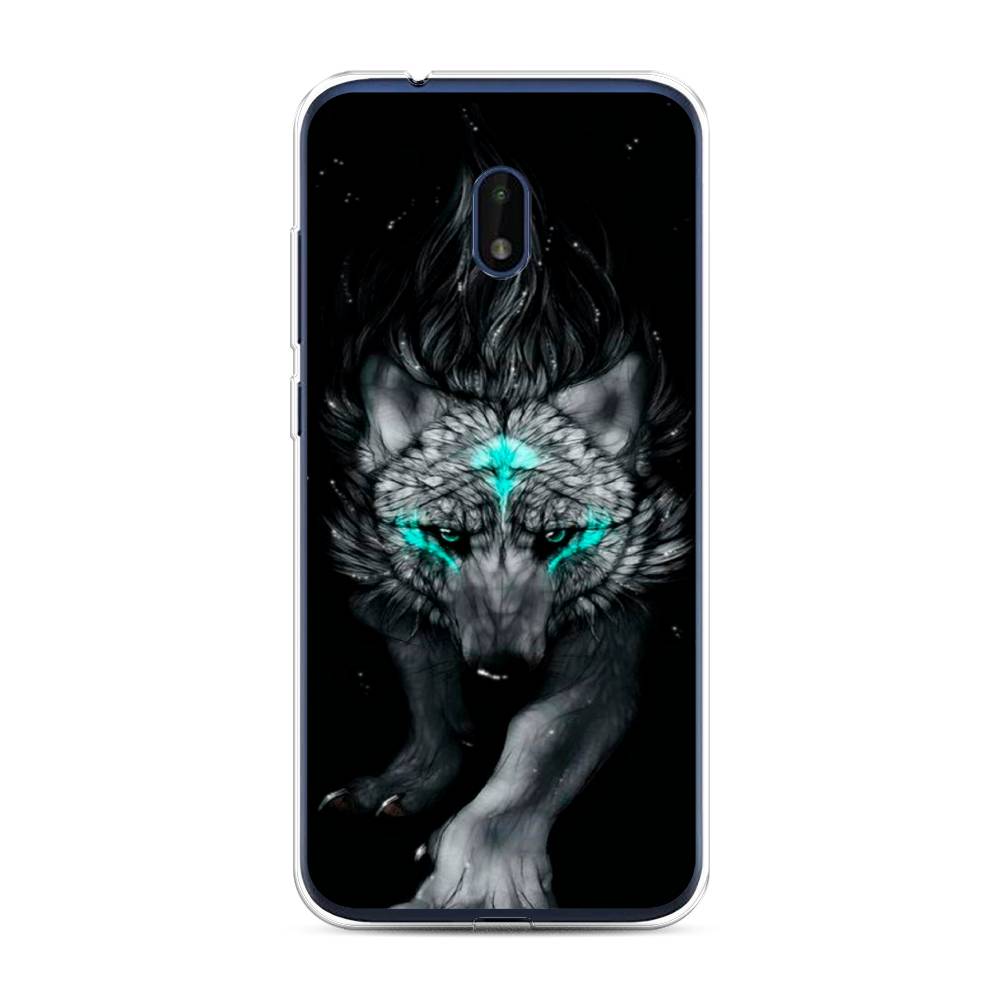 

Чехол Awog на Nokia C1 Plus / Нокиа C1 Plus "Волшебный волк", Черный;серый, 124650-2