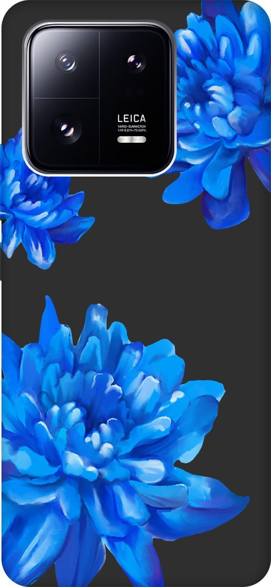 

Чехол на Xiaomi 13 Pro с 3D принтом "Amazing Asters" черный, Черный;голубой, 158980