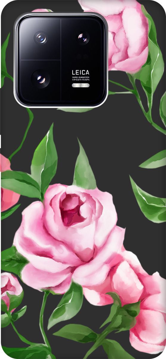 

Чехол на Xiaomi 13 Pro с 3D принтом "Amazing Peonies" черный, Черный;зеленый, 158980