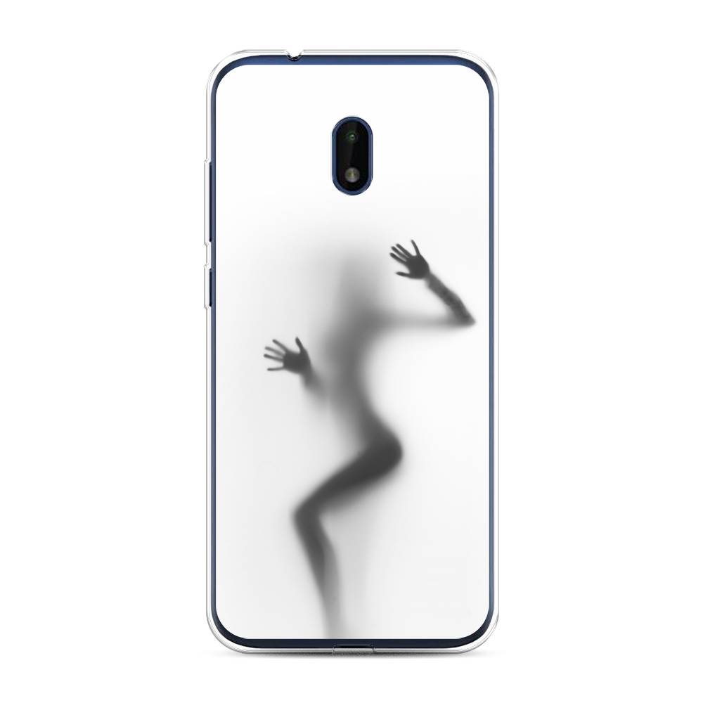 

Чехол Awog на Nokia C1 Plus / Нокиа C1 Plus "Девушка в душе", Серый;белый;черный, 124650-7